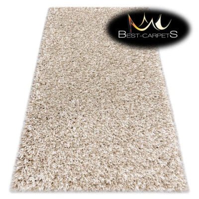 Amazing Modern Rug "SUPREME" Shaggy 5cm, soft, single-colour, BEIGE Best Quality - Image 1 of 4