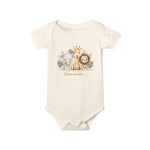 Cute Baby Animal Print Infant Jersey One Piece - Picture 1 of 32