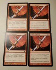 Mtg 4x Barbed Lightning Moderate Play