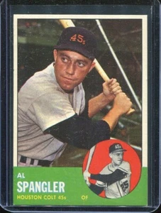 1963 Topps Baseball # 77 Al Spangler (NM) Near Mint - Picture 1 of 2