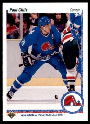1990-91 Upper Deck Paul Gillis . Quebec Nordiques #49 - Image 1 of 2