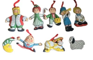 Adornos navideños vintage hechos a mano con rimas infantiles - Imagen 1 de 19