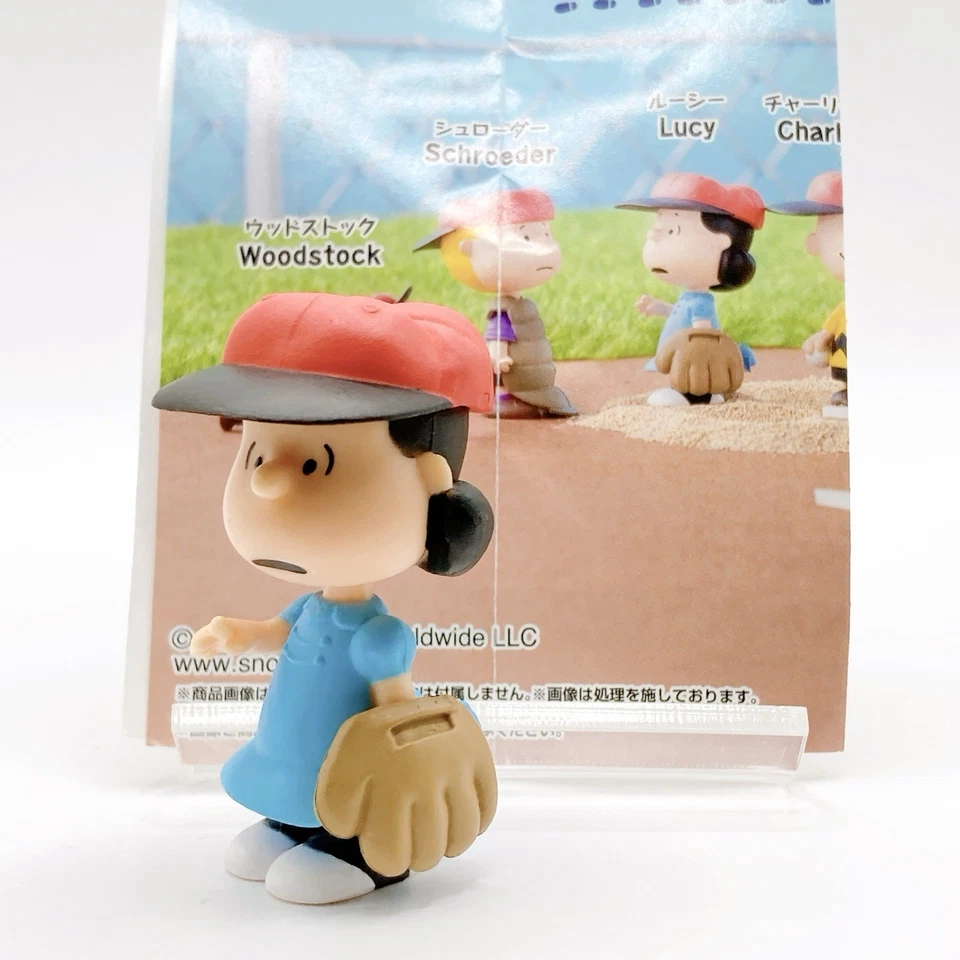 Lucy Peanuts Mascot Mini Figure Narabundesu Baseball ver Bandai Japan Anime F/S - Image 1 of 4