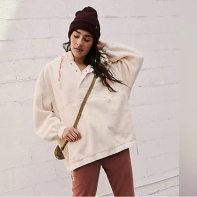 NWT! Free People FP Movement Fuzzy Was She Pullover Outdoors Fleece Medium - Image 1 of 4