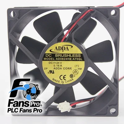 1PCS Brand New For ADDA AD0824HB-A70GL DC24V 0.16A 45CFM 2wire cooling fan - Image 1 of 3