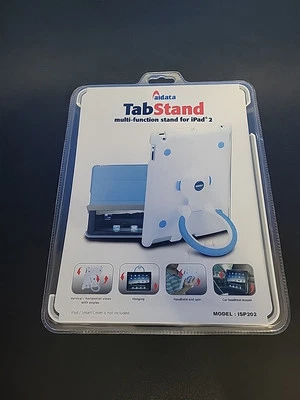 Aidata Tab Stand multi function for iPad 2 White Blue ISP202 New - Image 1 of 2
