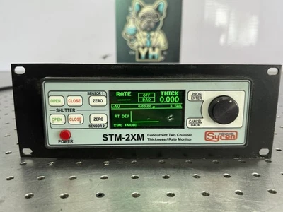 Sycon STM-2XM Dual Channel Thickness Rate Monitor QCM – Powers On, As-Is - Image 1 of 4