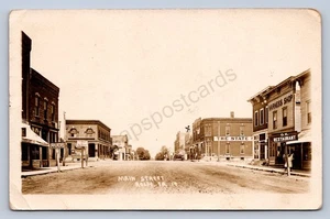 K1/ Rolfe Iowa RPPC Postcard c1910 Main Street Stores 426 - Picture 1 of 4