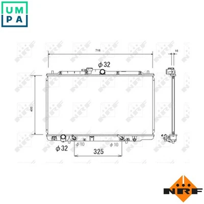 RADIATOR ENGINE COOLING 53744 FOR J30A1 3.0L 6cyl - Image 1 of 4
