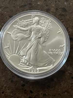 1989 $1 American Eagle 1 oz .999 Fine Silver, Brilliant Uncirculated - Image 1 of 3