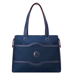 NWT Delsey Paris Chatelet Air 2.0 Navy Shoulder Travel Tote Bag - Picture 1 of 9