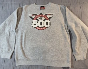 Indianapolis 500 Shirt Herren Large grau 2005 Racing Pullover Rundhals Brickyard - Bild 1 von 8