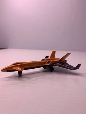Matchbox 2011 Twin Blast Mattel Orange Black Diecast Plane Airplane Jet Metal - Image 1 of 4