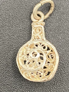 colgante bolsa dinero plata vintage - Imagen 1 de 2