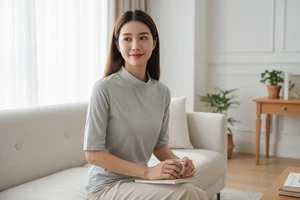 Camisa Gap Top Ajustada Cuello Simulado Mujer S Manga Corta Gris Pullover - Imagen 1 de 10