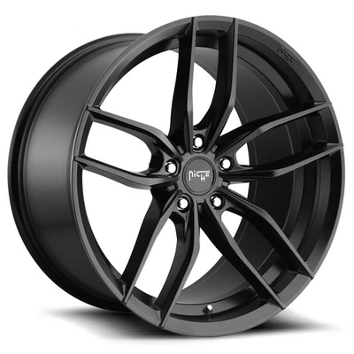 Niche M203 Vosso 18x8 5x108 +40mm Matte Black Wheel Rim 18" Inch Foto 1 de 4