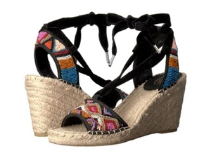 Ash Paola Women's Beaded Wedge Espadrille Size EU 37 US 6.5 - 7 - Picture 1 of 3