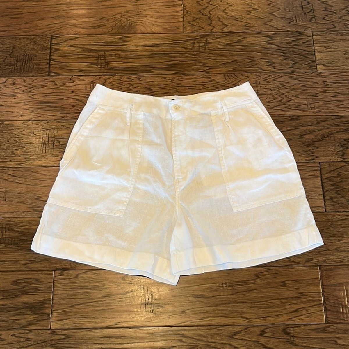 ハーフ・ショートパンツ RALPH LAUREN Linen Shorts White Lauren Ralph Lauren White Linen Shorts for Women for sale | eBay