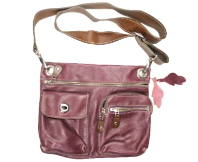 Bolso Bandolera Roots Canada Vintage Village Tribe Cuero Guijarro Foto 1 de 4