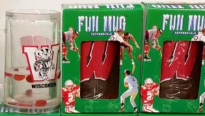 NCAA Wisconsin Badgers 16 Unzen Gefrierbecher, NEU (Menge 2) - Bild 1 von 4