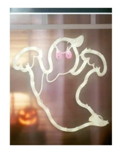 Decoración de ventana iluminada silueta fantasma de Halloween - 1 pieza - Imagen 1 de 2