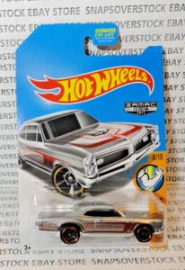 2017 HOT WHEELS WALMART ZAMAC EXCLUSIVE '67 PONTIAC GTO, MUSCLE MANIA #8/10 VHTF - Picture 1 of 10