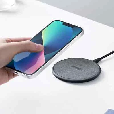 Anker 318 Wireless Charger Pad with Charging Cable, 10W - BLACK - Image 1 of 4
