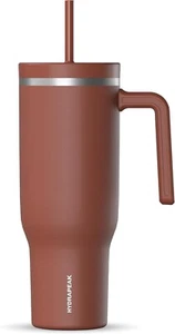 40 Oz Stainless Steel Tumbler with Handle, Insulated Water Bottle With Straw - Picture 1 of 8