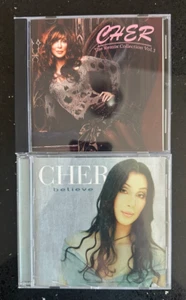 CHER 2 used CDs + REMIX Collection club hits remixes SKIN DEEP Believe One by - Imagen 1 de 3