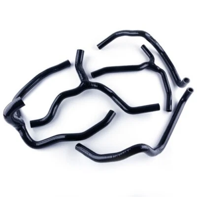 For 2001-2010 Honda GoldWing GL1800 Silicone Radiator Coolant Hoses Black Pipe - Image 1 of 4