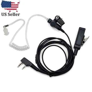 2-wire Surveillance Earpiece For Kenwood NX220 NX320 TK3200 TK2212 TK3212 radio - Photo 1/6