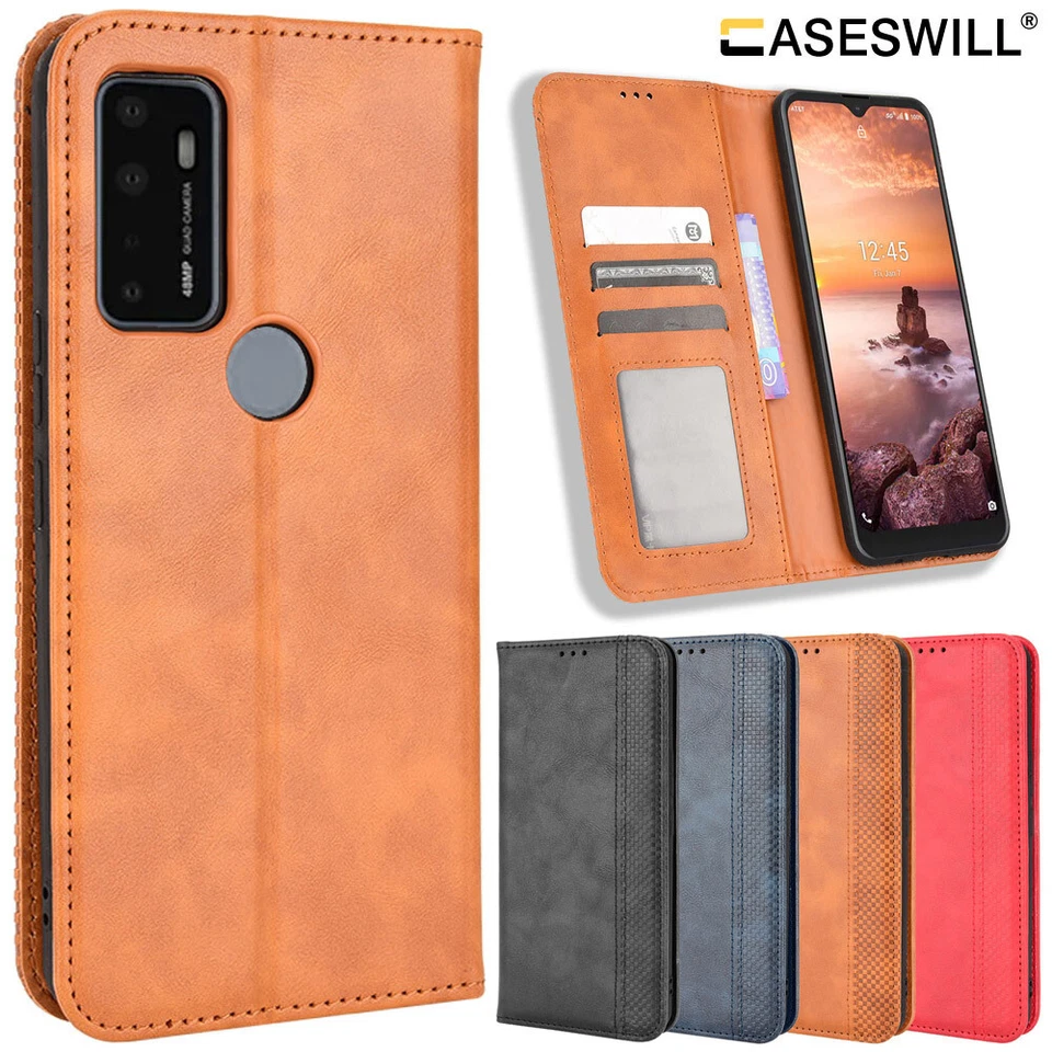 For Wiko Voix PU Leather Wallet Card Holder Stand Flip Case + Screen Protector - Image 1 of 4