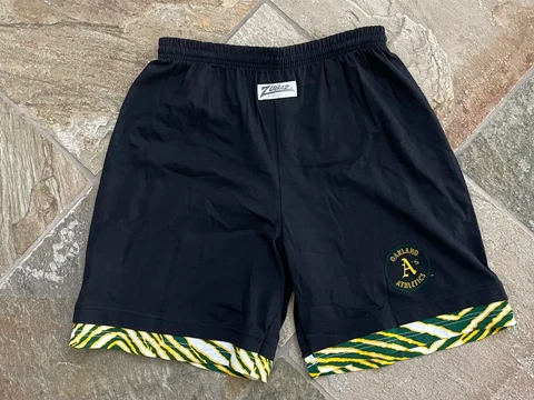 Vintage Oakland Athletics Zubaz Baseball Shorts, Size Large Cover