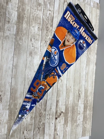 Edmonton Oilers NHL Collector Player Pennant Ryan Nugent-Hopkins-New as is dirty Cover