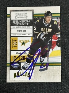 2010-11 Playoff Contenders Hockey Steve Ott Signed Card Autographed Auto Stars