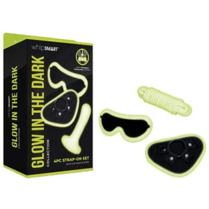 WhipSmart Glow In The Dark 4pc Strap-On Set - Picture 1 of 4