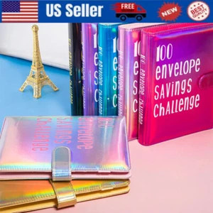 100 Envelope Challenge Binder, Savings Challenges Budget Book Binder Envelopes - Picture 1 of 15
