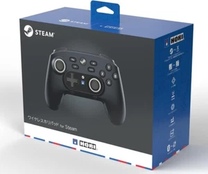 Wireless Hori pad Controller for Steam Midnight Black HPC-055 Steam Official - Picture 1 of 9