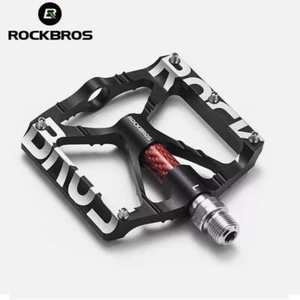 ROCKBROS Bicycle Pedal Anti slip Widening Reflective Sealed Bearing Riding - Picture 1 of 13