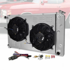 Relé de ventilador de cubierta y radiador de 3 filas AT/MT para Chevy 1970-1981 Monte Carlo 1978-1987 - Imagen 1 de 5