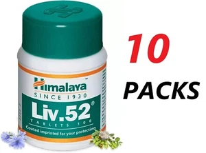 Pack of 10 Bottles LIV52 , Free Shipping Worldwide ( Total 1000 tab ) - Picture 1 of 1