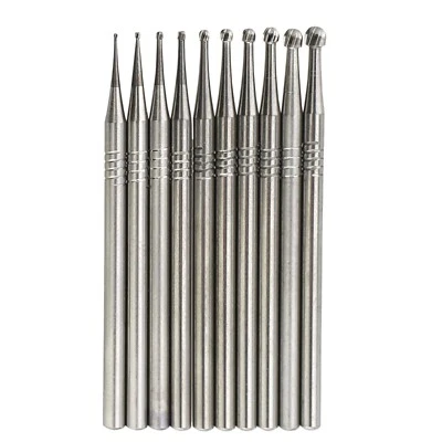 US Wave Dental Tungsten Carbide Bur Round HP 44.5mm Shank for Straight Handpiece - Image 1 of 4