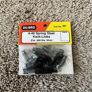 Du-Bro #601 4-40 Spring Steel Kiwi-Links New - Picture 1 of 1