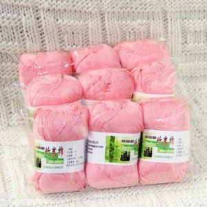 Sale 9SkeinsX50g Soft Bamboo Cotton Baby Rugs Hand Blankets Crocheted Yarn 16 - Picture 1 of 15