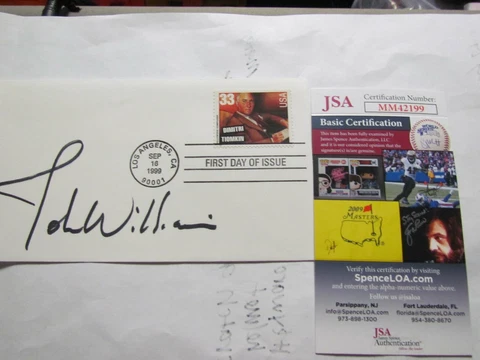 John Williams Signed First Day Cover Envelope JSA CERTIFIED Cover