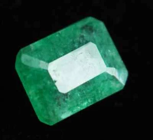 Piedra preciosa suelta rara corte esmeralda verde colombiana natural certificada EGL de 4,95 quilates - Imagen 1 de 6