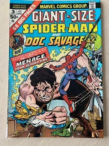  Cómic Marvel tamaño gigante Spider-Man y Doc Savage #3. Marvel 1975 - Imagen 1 de 5