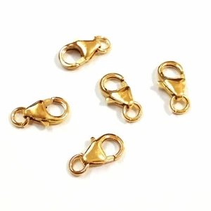 WHOLESALE LOTS Real 14kt Gold Filled 9mm Lobster Claw Trigger Clasps - Picture 1 of 19