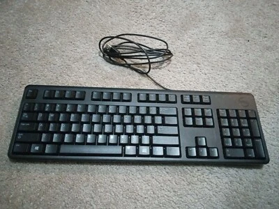 Dell OEM KB4021 Keyboard Computer Black Keypad Qwerty USB Wired Works No Foot - Image 1 of 4