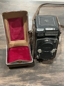 Vintage YASHIKA-MAT EM Copal-MXV Camera W/ Leather Case (H4) - Picture 1 of 10